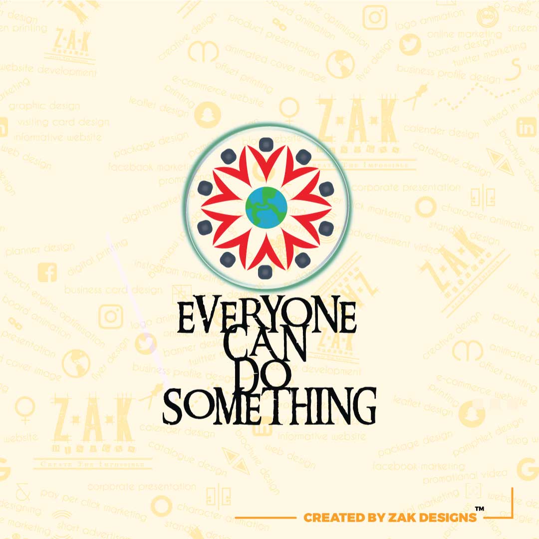 logo designed for everyone can do something