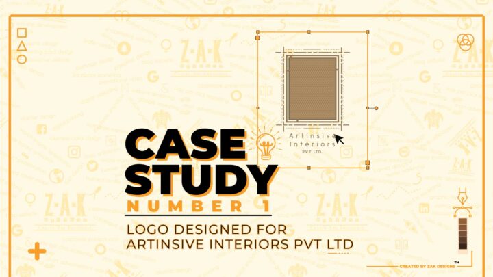 cover image of Case Study on the logo designed for Artinsive Interiors Pvt Ltd
